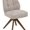 LABEL51 Draaibare Eetkamerstoel Yuto Prestige-stof - Naturel | LABEL51