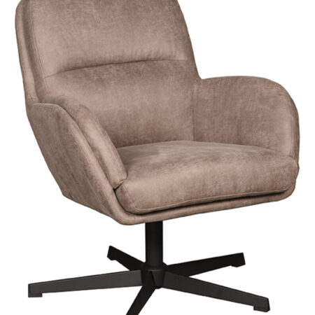 LABEL51 Draaifauteuil Moss Micro Suede - Taupe | LABEL51