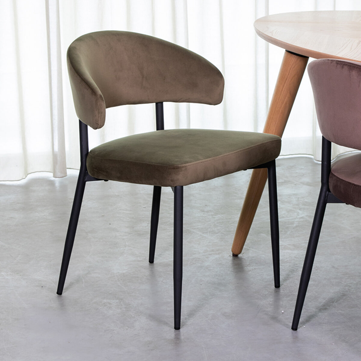 LABEL51 Eetkamerstoel 'Bliss' Velvet