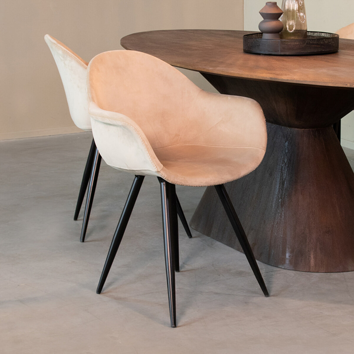 LABEL51 Eetkamerstoel 'Forli' Velvet