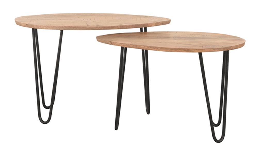 LABEL51 Organische Salontafel 'Frisk' Set van 2 stuks