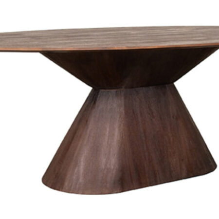 LABEL51 Ovale Eettafel 'Jagger' Espresso Mangohout