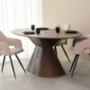 LABEL51 Ovale Eettafel 'Jagger' Espresso Mangohout
