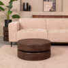 LABEL51 Ronde Salontafel 'Milly' Mangohout