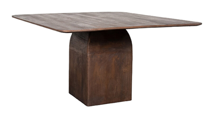 LABEL51 Vierkante Eettafel 'Ingo' Espresso Mangohout