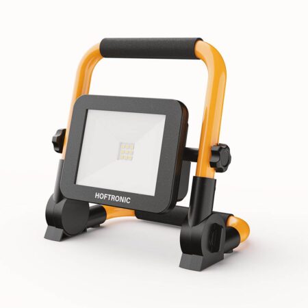 LED Bouwlamp op accu - Oplaadbaar - 6500K - 5W - 700lm - Kantelbaar - Brandtijd: 4-6 uur aaneengesloten - 25.000 branduren - IP54 - 2 jaar garantie | HOFTRONIC