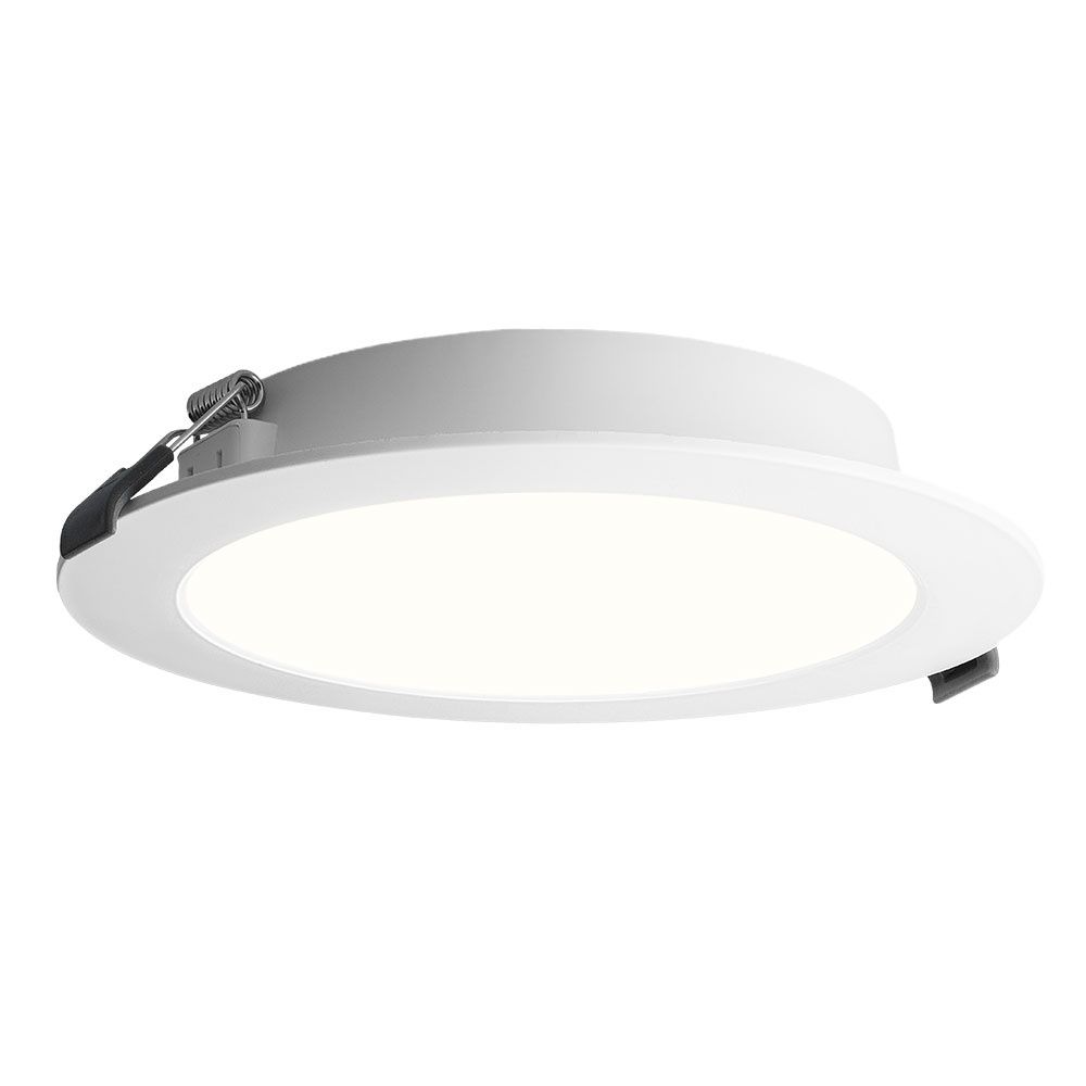LED Downlight ECO - inbouwspot - mini LED paneel - 12 Watt 1160 lumen - Rond - 4000K neutraal wit - diameter 170mm - plat 27mm | HOFTRONIC