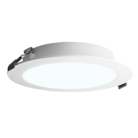 LED Downlight ECO - inbouwspot - mini LED paneel - 18 Watt 1820 lumen - Rond - 6500K daglicht wit - diameter 220mm - plat 27mm | HOFTRONIC