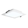 LED Downlight ECO - inbouwspot vierkant - mini LED paneel - 12 Watt 1160 lumen - 6500K daglicht wit - 170x170mm - plat 27mm | HOFTRONIC