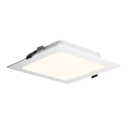 LED Downlight ECO - inbouwspot vierkant - mini LED paneel - 18 Watt 1820 lumen - 2700K warm wit - 220x220mm - plat 27mm | HOFTRONIC
