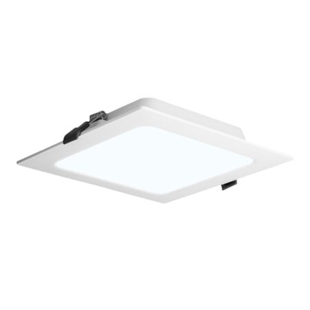 LED Downlight ECO - inbouwspot vierkant - mini LED paneel - 18 Watt 1820 lumen - 6500K daglicht wit - 220x220mm - plat 27mm | HOFTRONIC