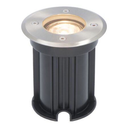 LED Grondspot buiten - Dimbaar - GU10 - 2700K warm wit - 4 Watt 345 lumen - Tuinspot - Oprit - RVS - IP65 Waterdicht | V-TAC