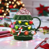 LED Kerstboom Mok - 200ml - Met Verlichting - Uniek Kerstcadeau | MikaMax