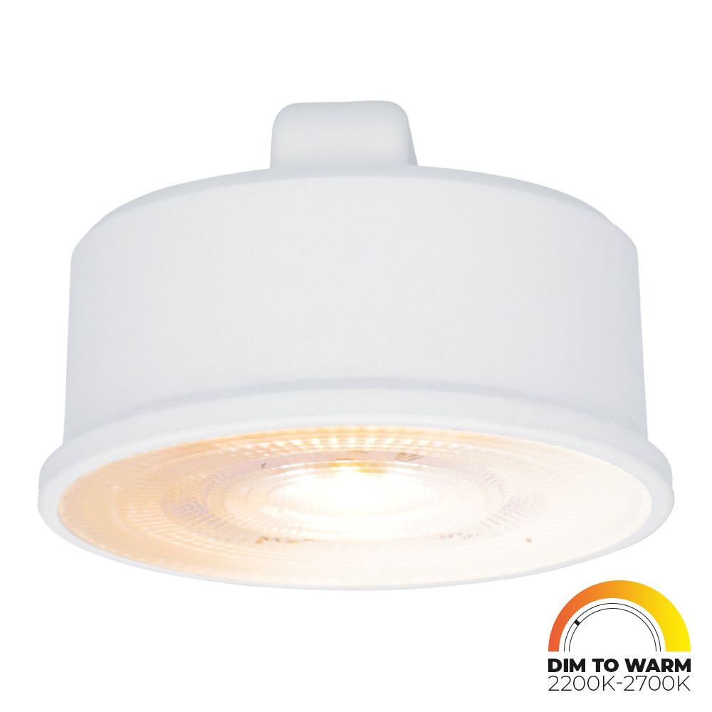 LED Module - Dimbaar - 3.8W 220lm - Dim to warm - Vervangt 50 Watt - GU10 fitting - Plat - Universele fitting | HOFTRONIC