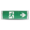 LED Noodverlichting met accu - Wand- en plafondmontage - 3 Watt - 6400K Daglicht wit - IP65 waterdicht - Incl. pictogram met 4 vluchtwegaanduiding stickers | V-TAC