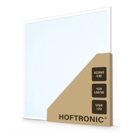 LED Paneel - 62 x 62 cm - 36 Watt - 4320lm (120lm/W) - 6000K daglicht wit - Flikkervrij - UGR22 - 50.000 branduren - Incl. Philips Certa Drive driver | HOFTRONIC