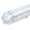 LED TL armatuur 60cm dubbel - T8 (G13) - 18 Watt 2520 lumen (140lm/W) - 4000K neutraal wit (840) - Koppelbaar - Flikkervrij - IP65 Waterdicht - LED TL Lamp | HOFTRONIC