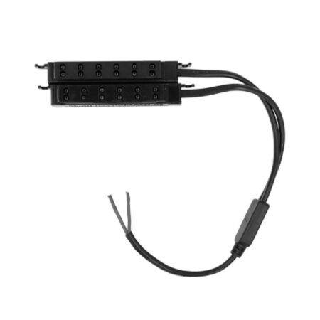 LED Verdeler - Geschikt voor 12V veranda verlichting - 12 poorts - Geschikt voor 12V LED Driver - 12 cm aansluitkabels - Zwart | HOFTRONIC
