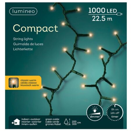 LED-compact Lights buiten 1000LED 22m | Lumineo