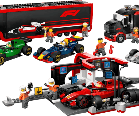 LEGO City F1 set 60445 + 60493 + 60443