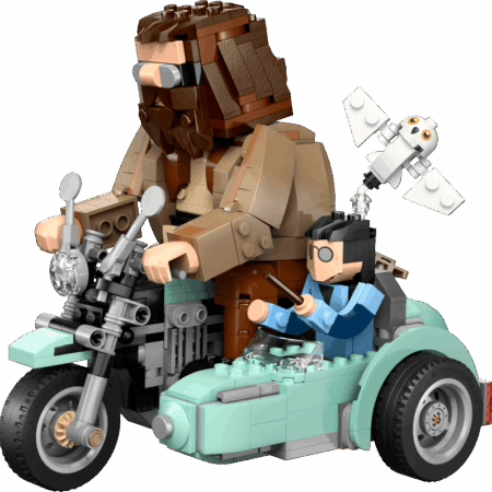 LEGO Harry Potter Hagrid en Harry's Rit op de Motor 76443
