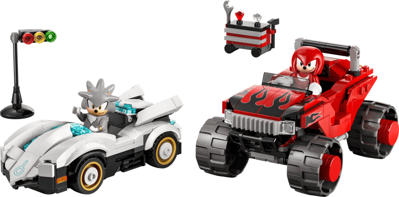 LEGO Sonic Silvers auto vs. Knuckles' monstertruck 77118