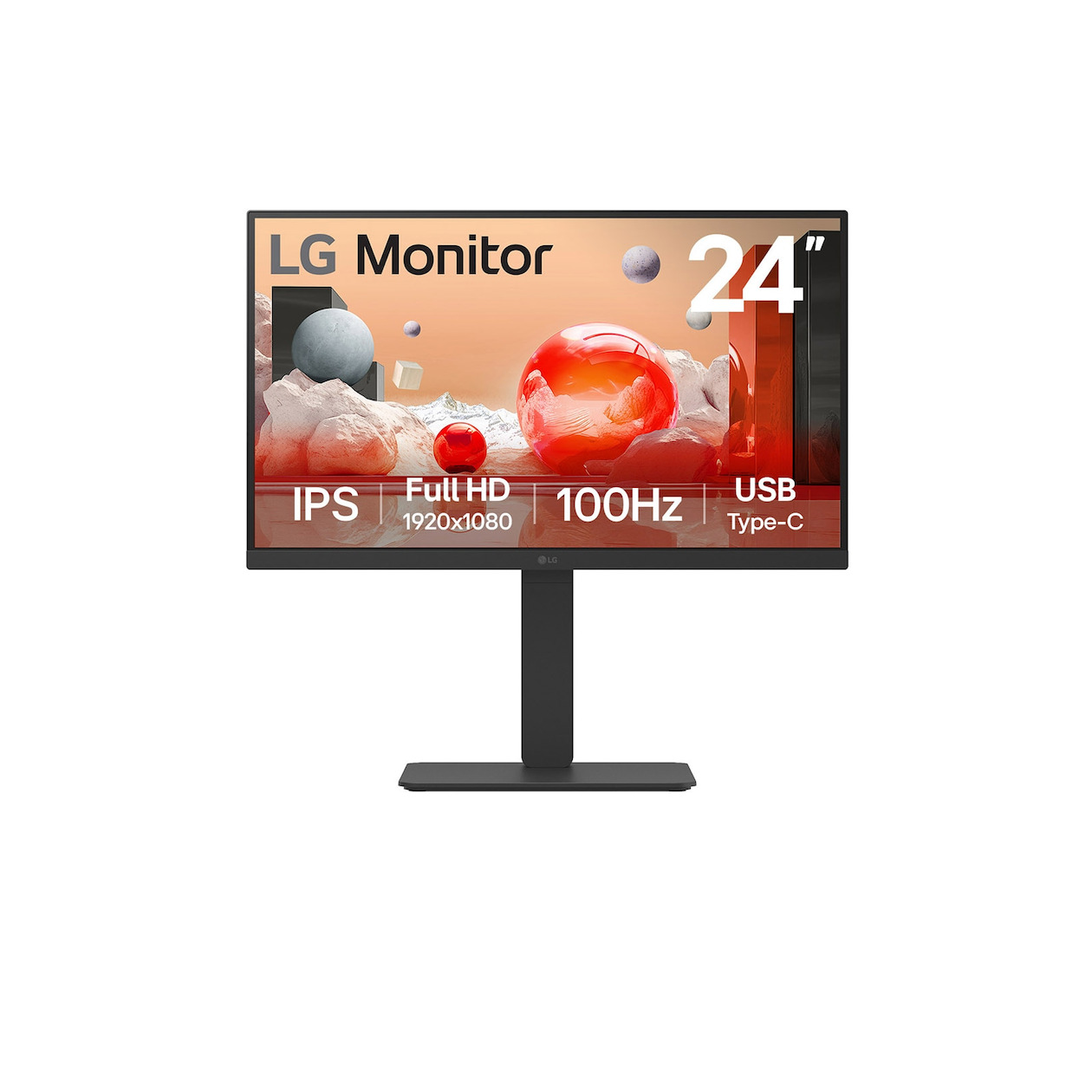 LG 24BA750-B Monitor Zwart | LG