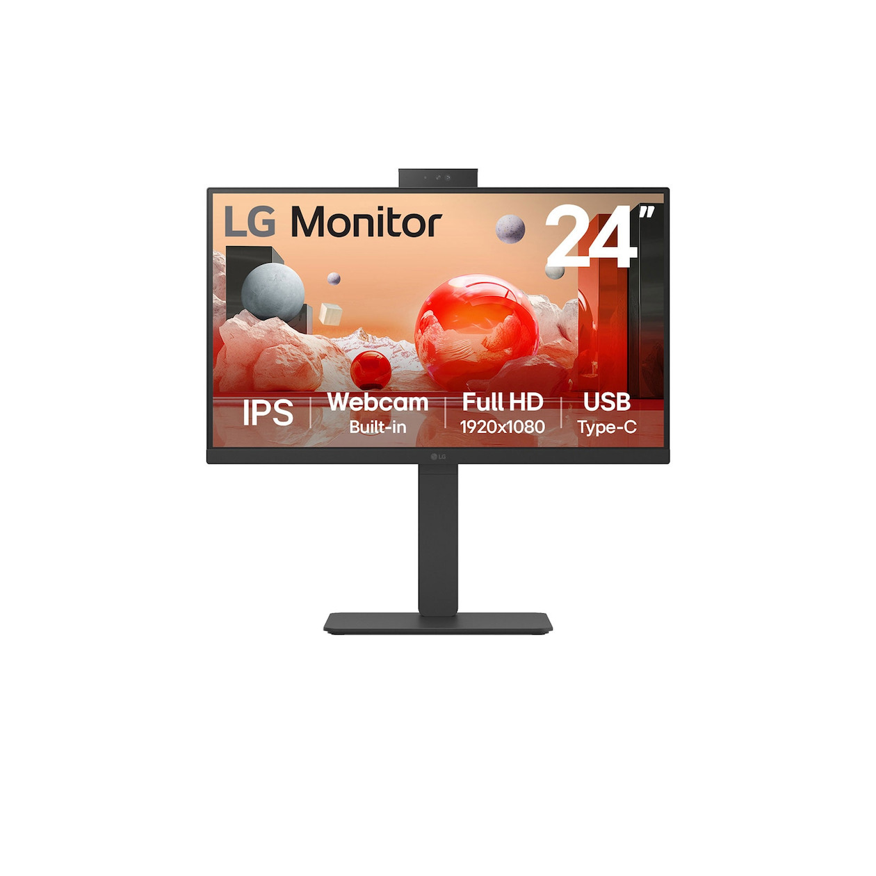 LG 24BA850-B Monitor Zwart | LG