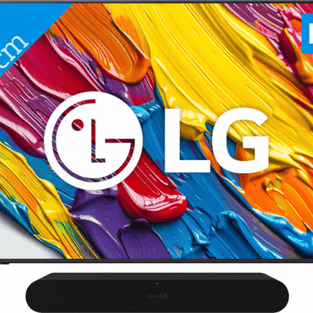LG 43" QNED82 4K (2025) + Sonos Ray Zwart