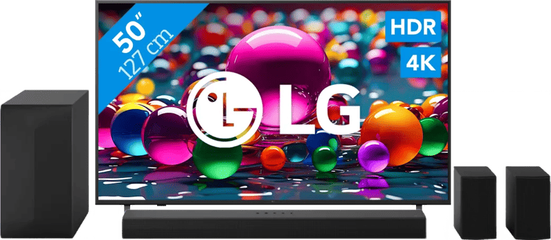 LG 50" 4K Smart UA75 + LG DS60TR