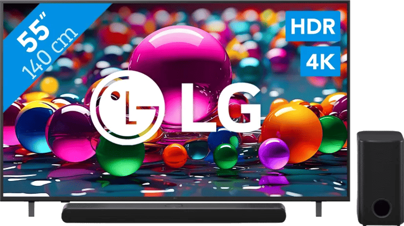 LG 55" 4K Smart UA75 + LG DS77TY