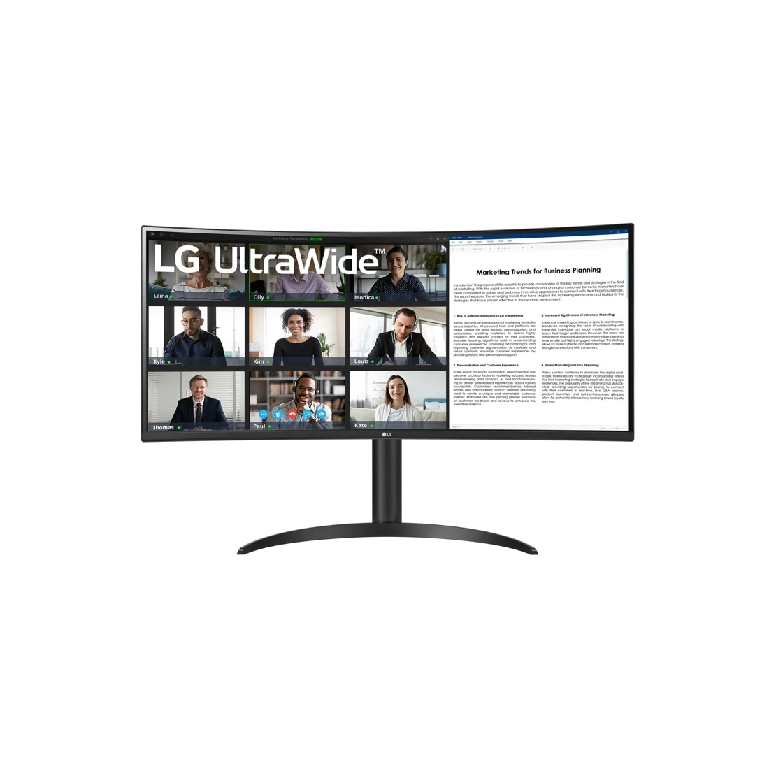 LG UltraWide 34WR55QK-B Monitor Zwart | LG