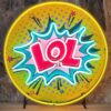 LOL! Pop-art Neon Verlichting 65 cm - Geel