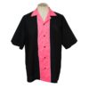 Lady Boss Bowling Shirt Black Pink-L | 50% korting | Fiftiesstore