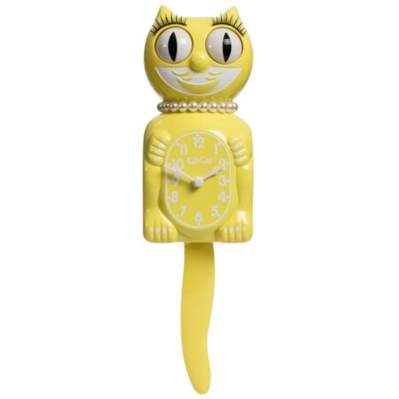 Lady Kit-Cat Klock Narcis Geel | Retro Wandklok | Kit-Cat Klock