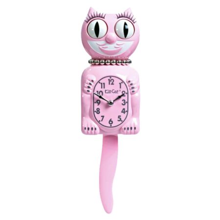 Lady Kitty-Cat Klock Retro Pink Kitchen Edition | LBC-59-RK | Kit-Cat Klock
