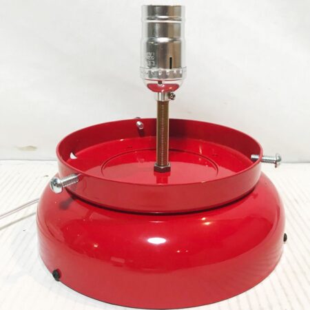 Lamp met Voet voor Benzinepomp Bol - Rood | Fiftiesstore