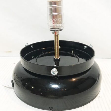 Lamp met Voet voor Benzinepomp Bol - Zwart | Fiftiesstore