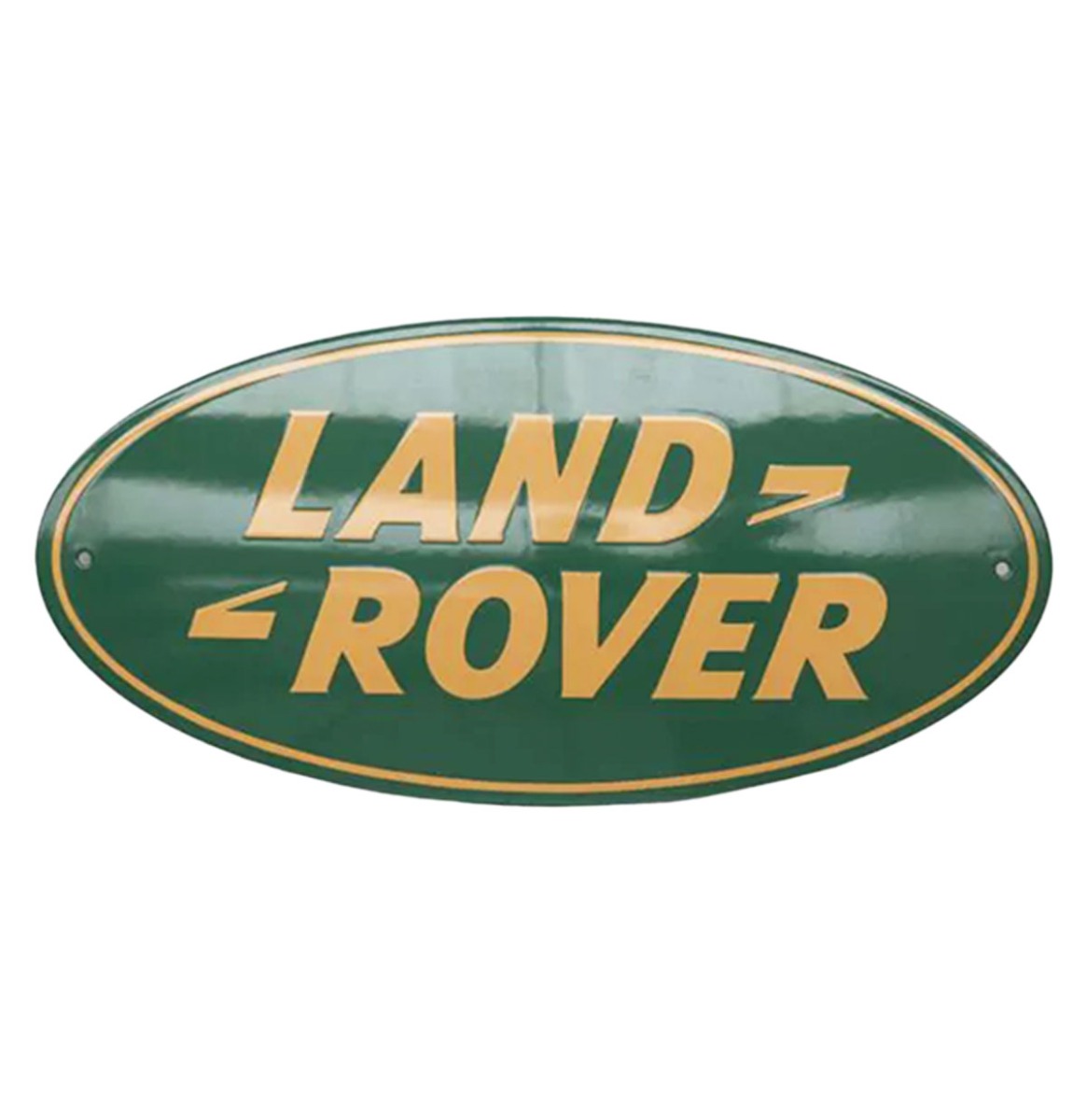 Land Rover Logo Emaille Bord - 46 x 23cm | Fiftiesstore