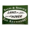 Land Rover Sales & Service Emaille Bord - 40 x 30cm | Fiftiesstore
