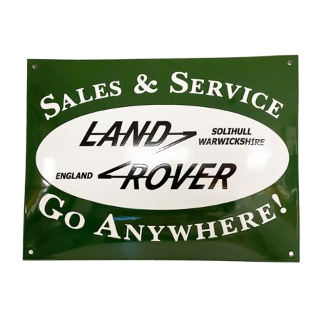 Land Rover Sales & Service Emaille Bord - 40 x 30cm | Fiftiesstore