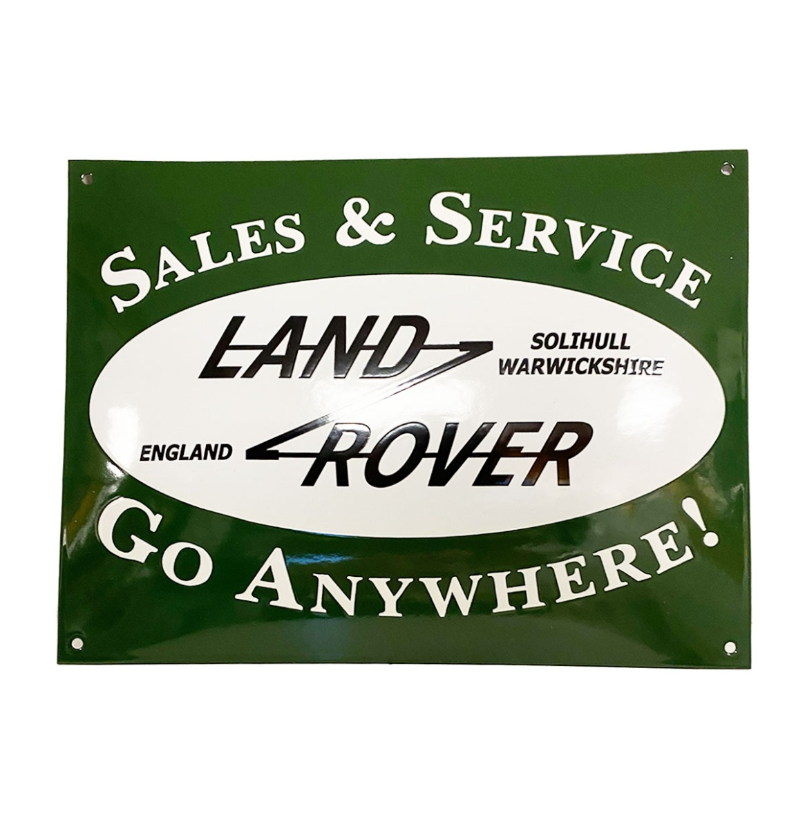 Land Rover Sales & Service Emaille Bord - 40 x 30cm | Fiftiesstore