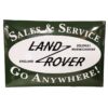 Land Rover Sales & Service Emaille Bord - 60 x 40cm | Fiftiesstore