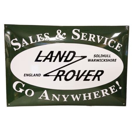 Land Rover Sales & Service Emaille Bord - 60 x 40cm | Fiftiesstore