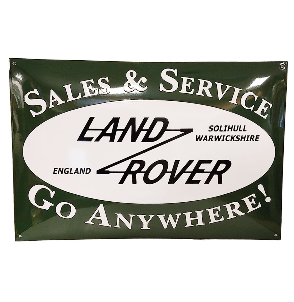 Land Rover Sales & Service Emaille Bord - 60 x 40cm | Fiftiesstore