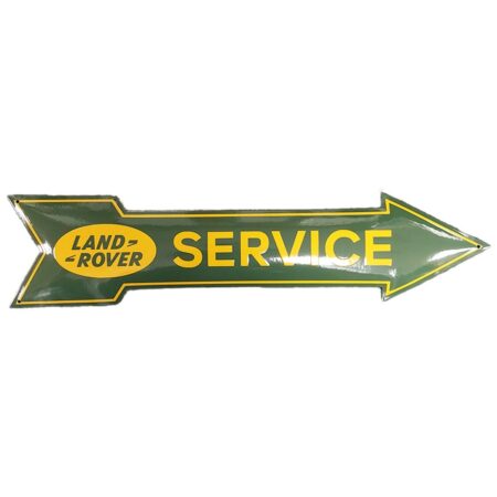 Land Rover Service Pijl Emaille Bord - 90 x 21cm | Fiftiesstore