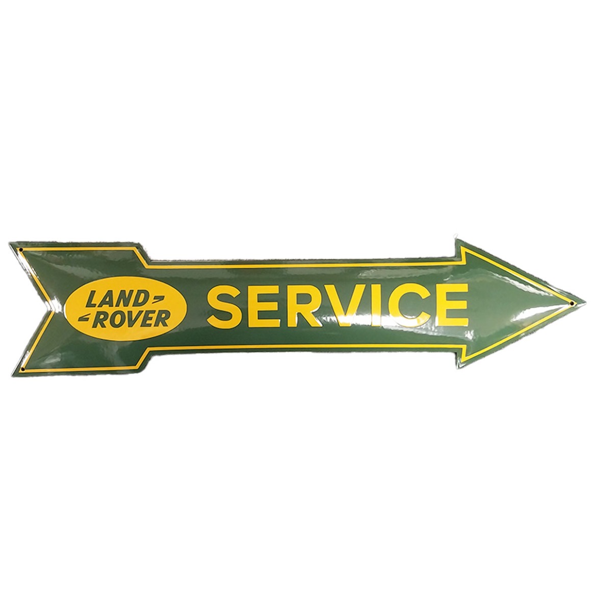Land Rover Service Pijl Emaille Bord - 90 x 21cm | Fiftiesstore