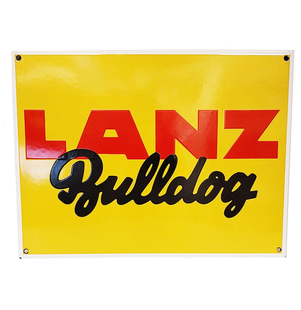 Lanz Bulldog Emaille Bord - 40 x 30cm | Lanz