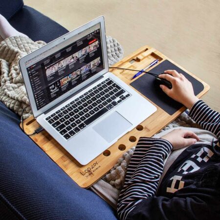 Lapzer Laptop Desk - 60 x 30 cm - Telefoonhouder - Muismat | MIKAMAX
