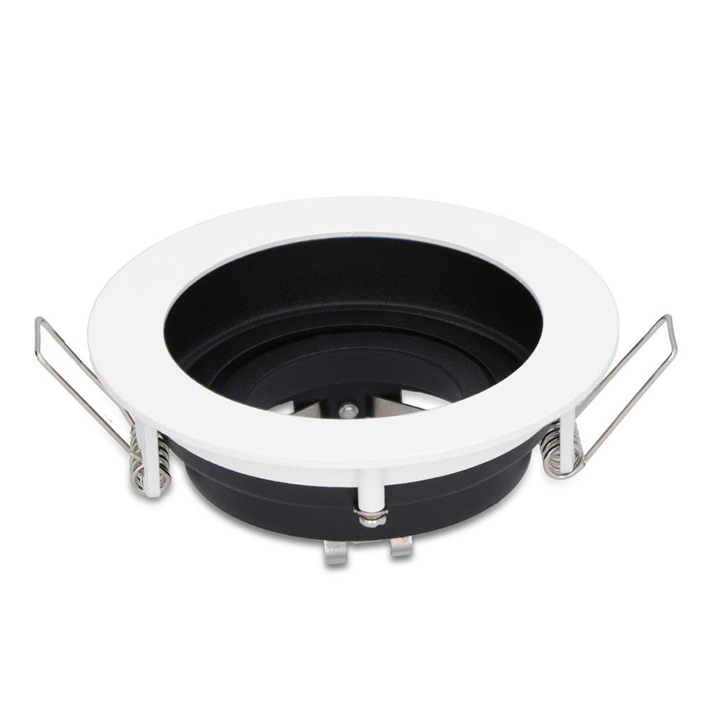 Laredo LED Inbouwspot - Kantelbaar armatuur - Diameter 100mm - GU10 Fitting incl. lamphouder - Rond - IP20 voor binnen - Wit | HOFTRONIC